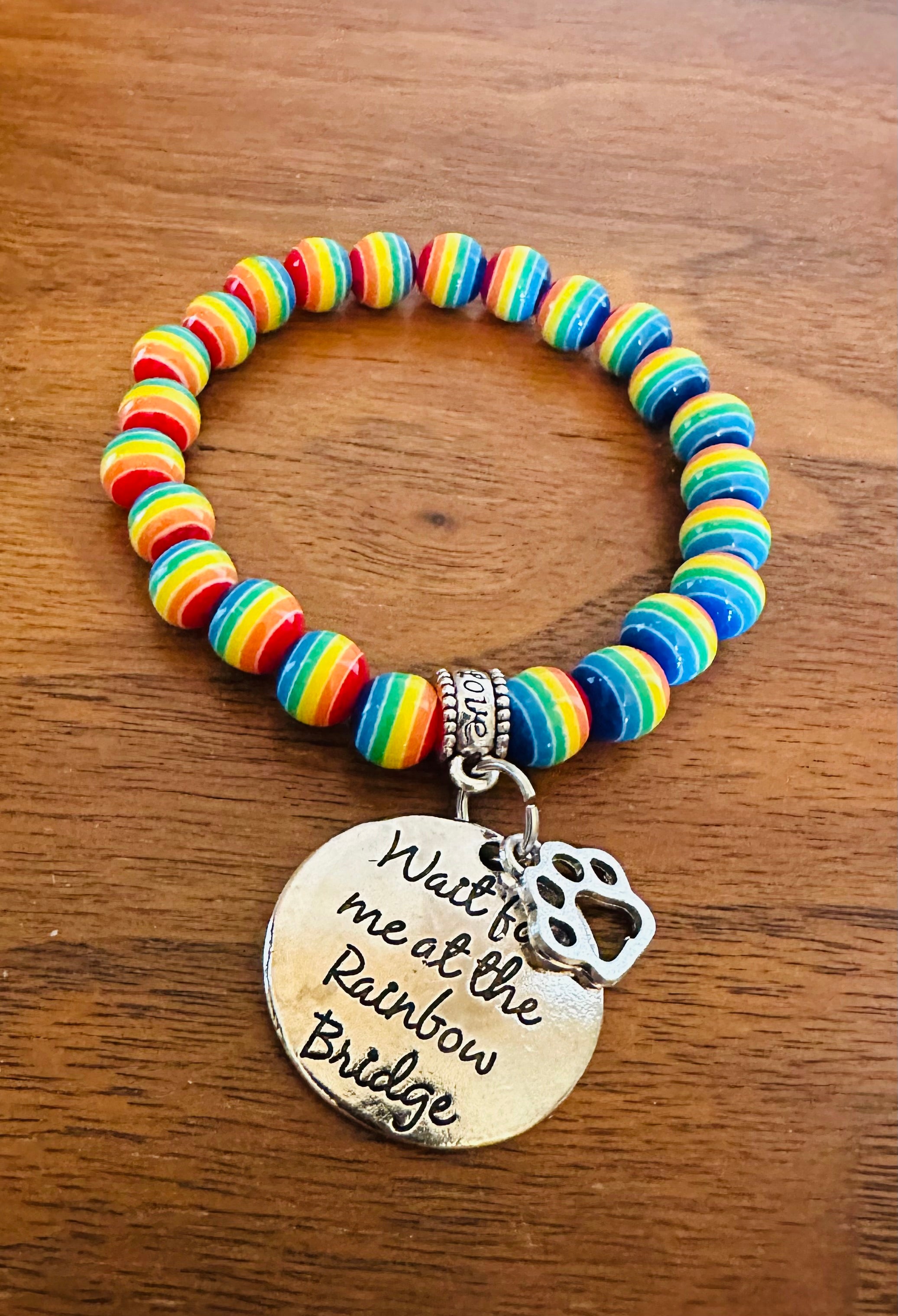 Wait for me at the Rainbow Bridge Bracelet