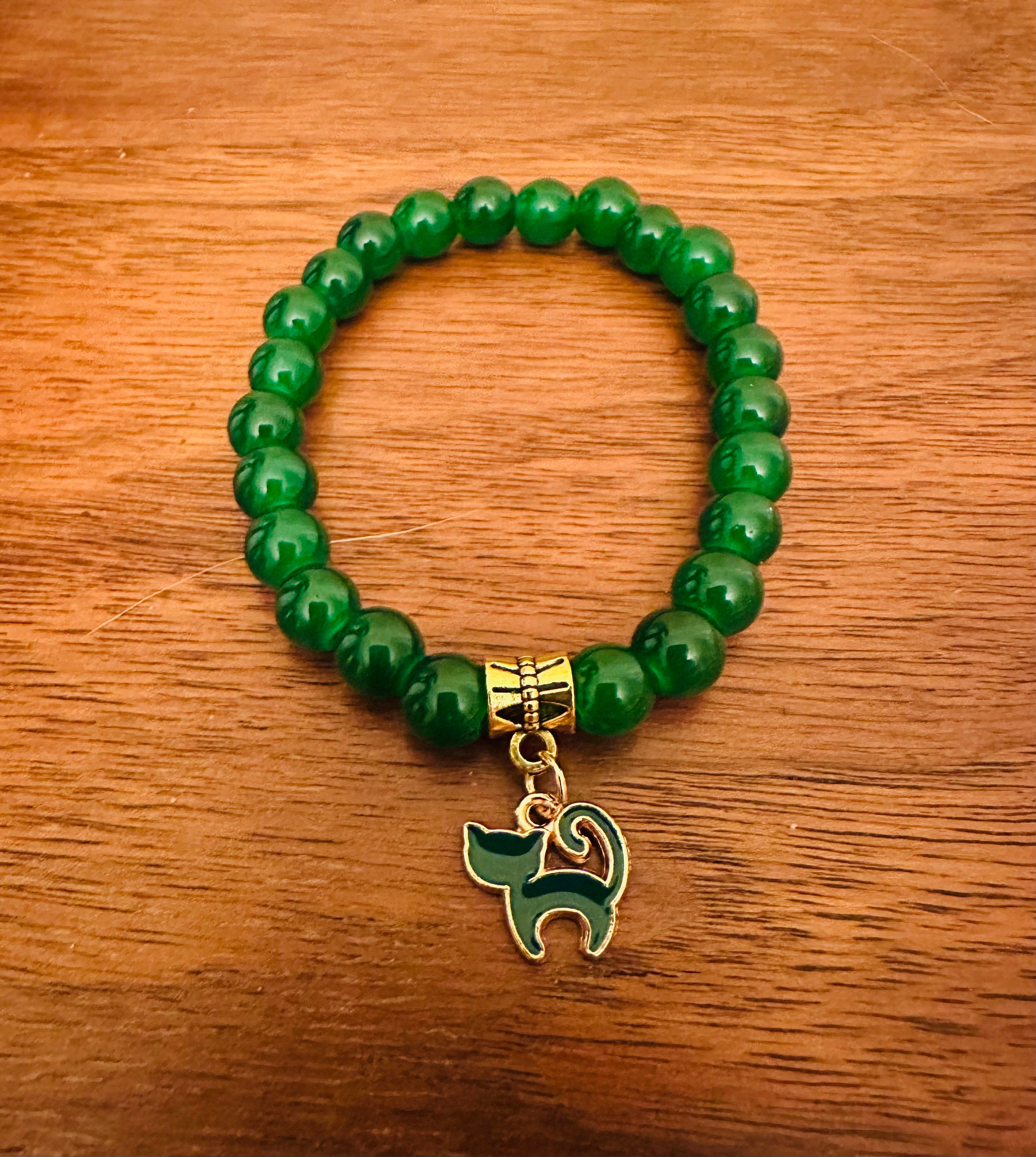Green Cat Bracelet