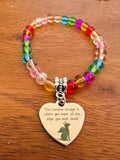 Rainbow Bridge Heart Bracelet