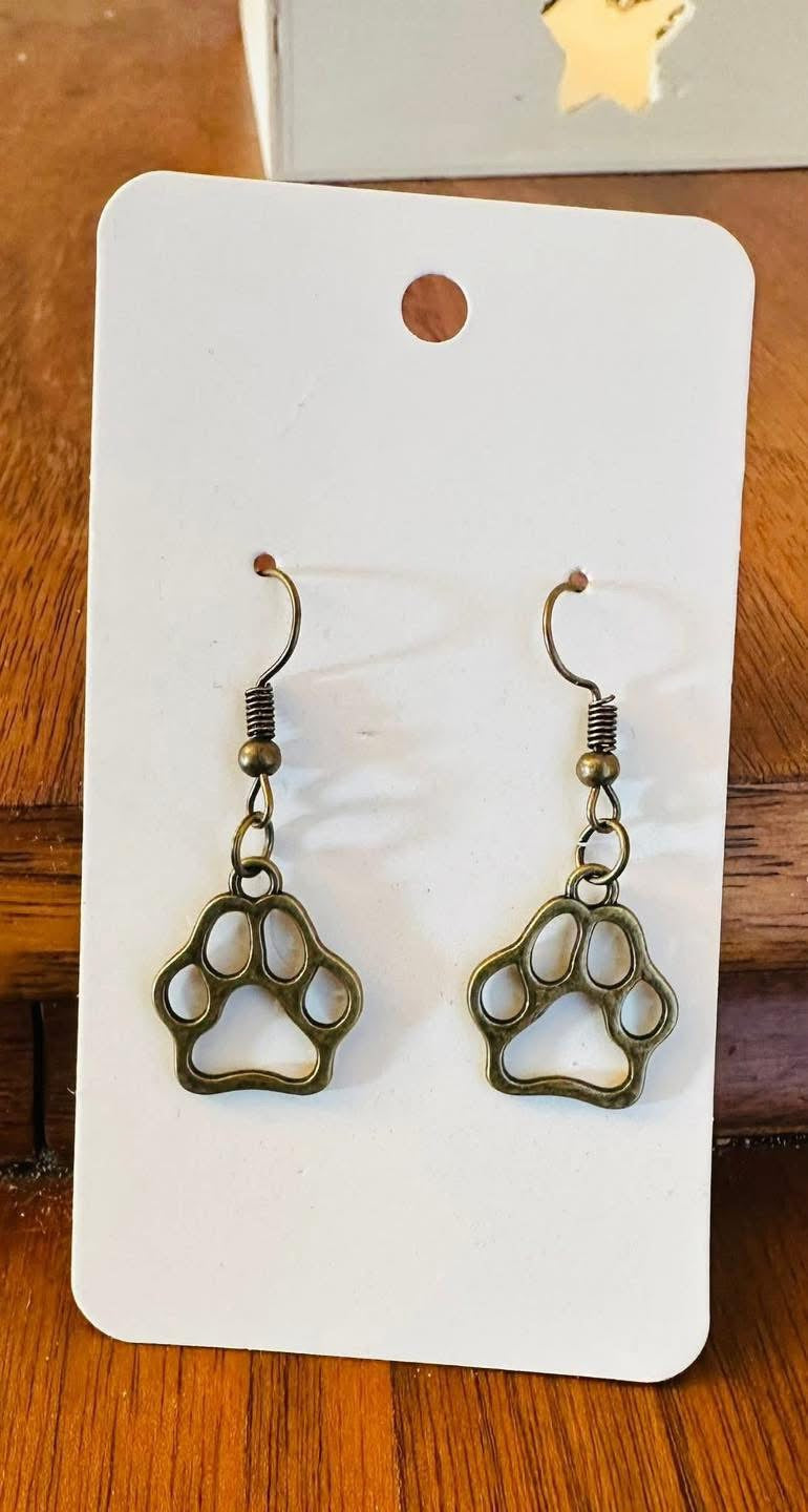 Paw Print Ear Rings