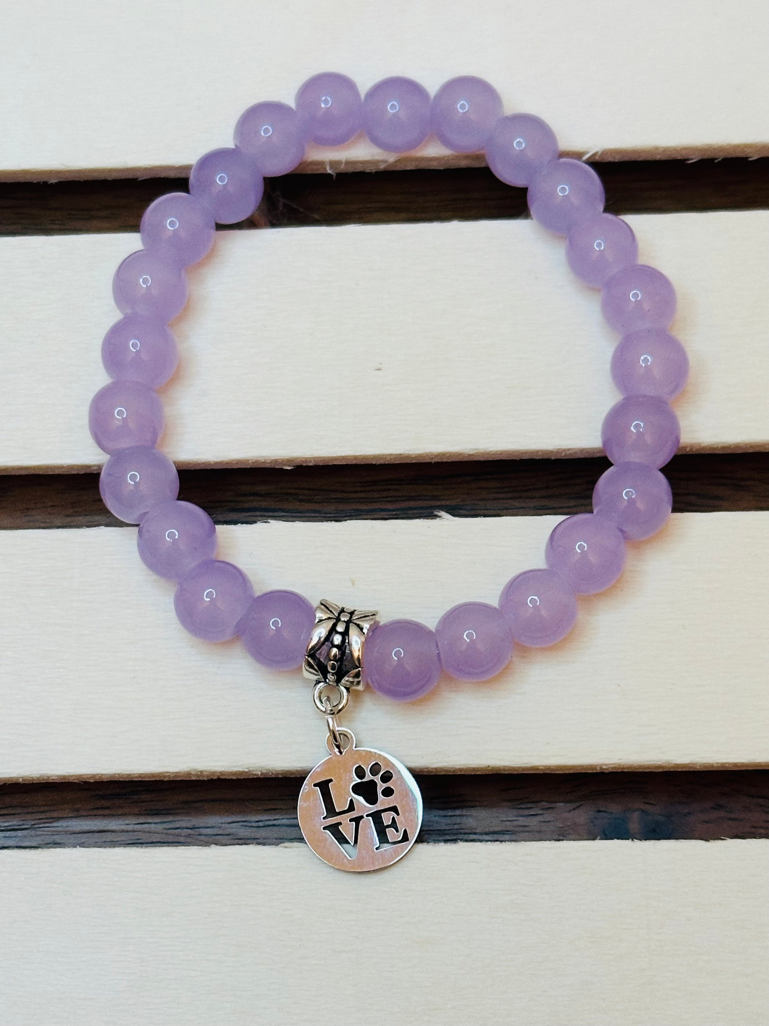 Purple Paw Love Bracelet