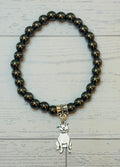 Gun Metal Pitbull Bracelet