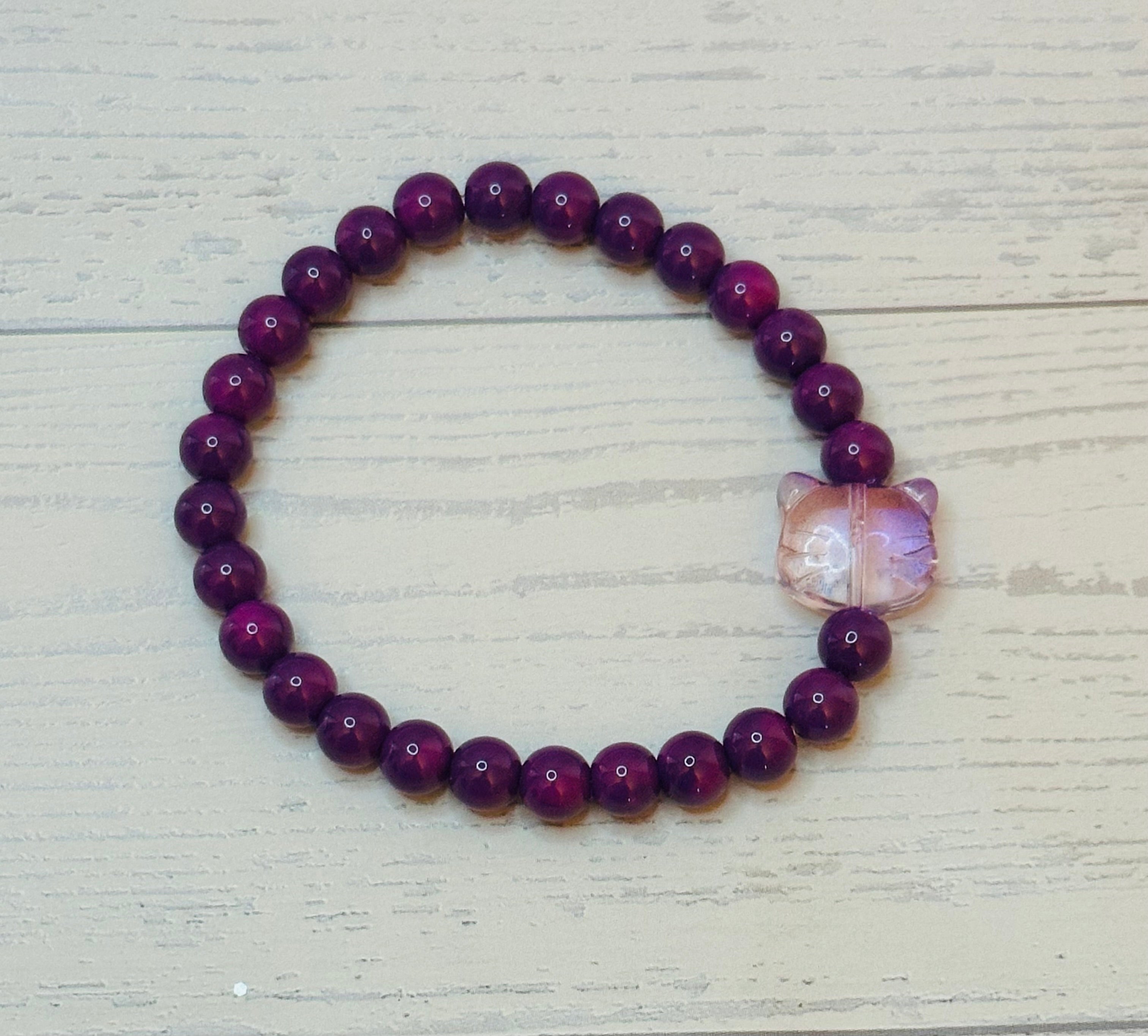 Purple Cat Bracelet