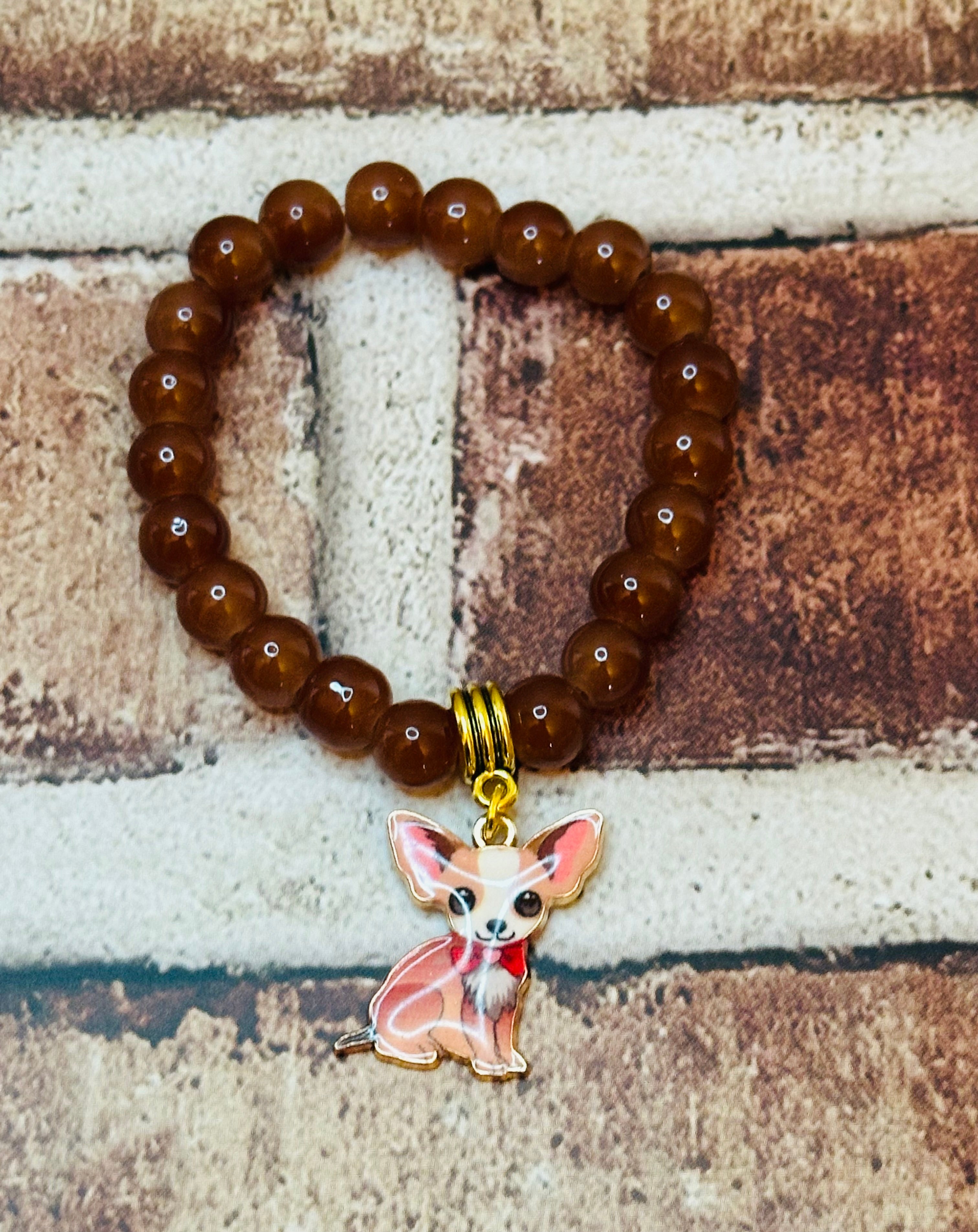 Brown Chihuahua Love Bracelet