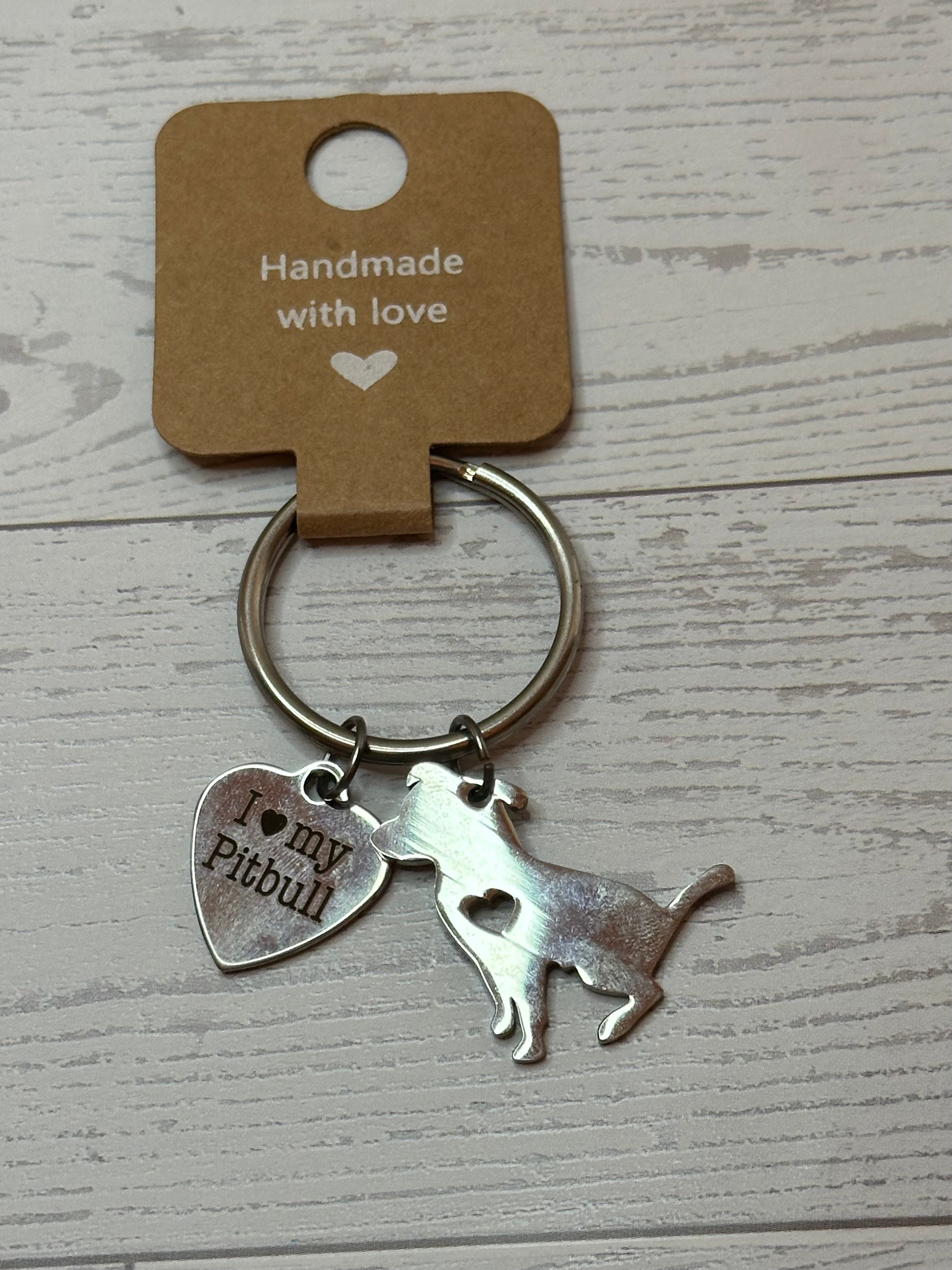 Love my Pitbull Keychain