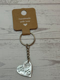 No longer by my side keychain