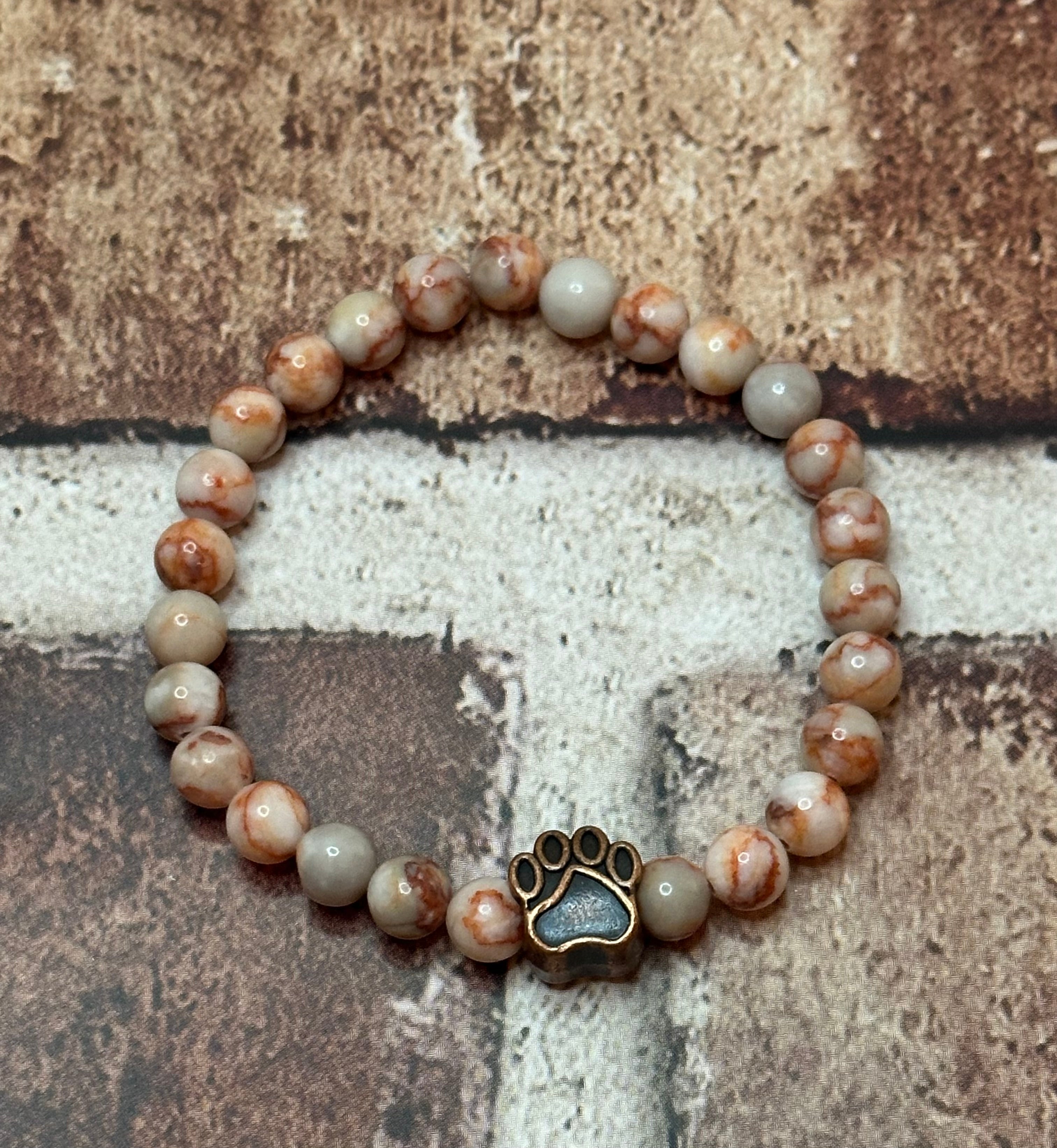 Earthy Toned Paw Bracelet