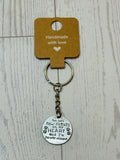 You Left Paw Prints on my Heart Keychain