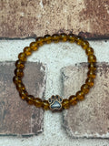 Translucent Brown Paw Bracelet