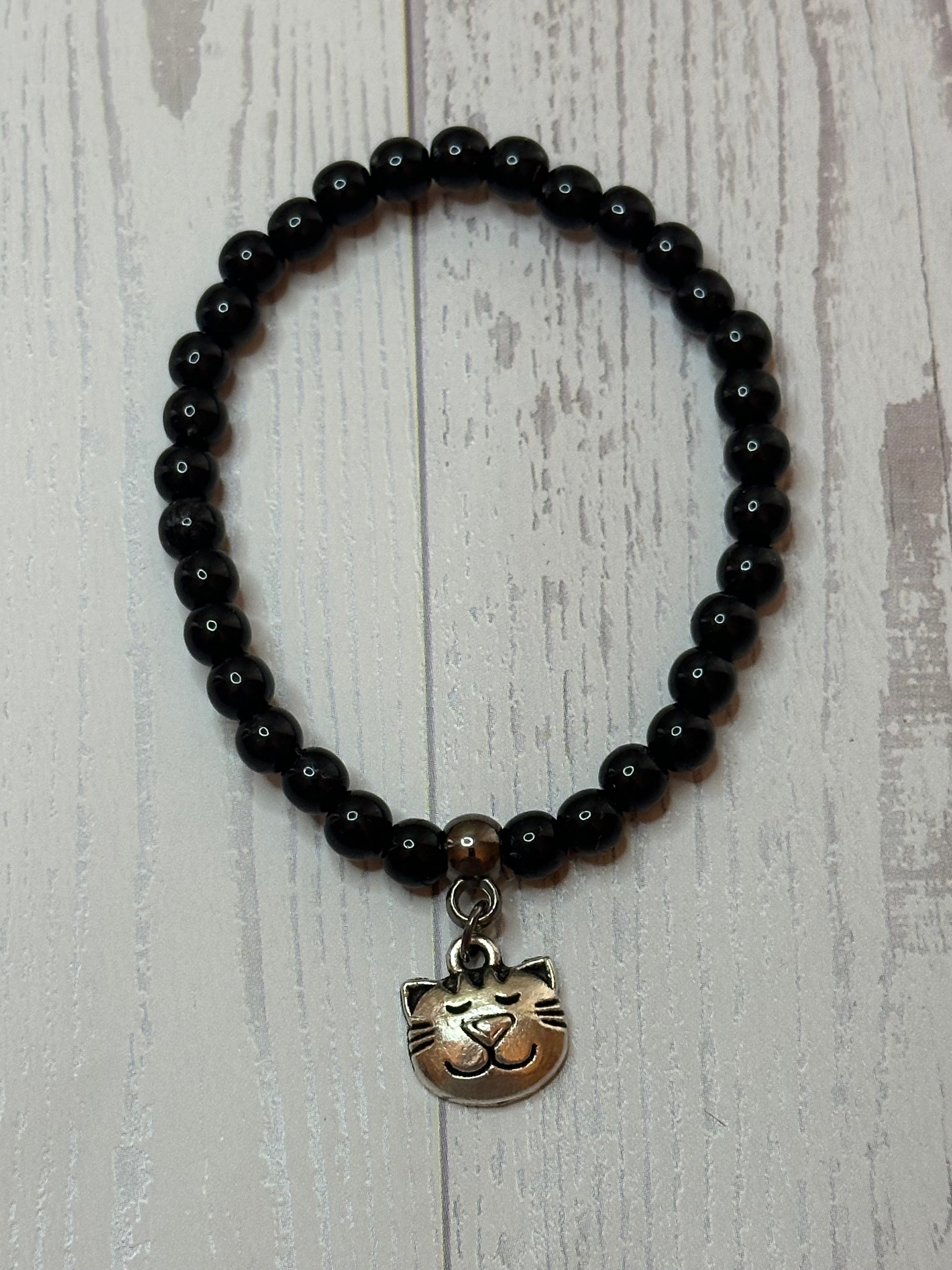 Black Cat Head Bracelet