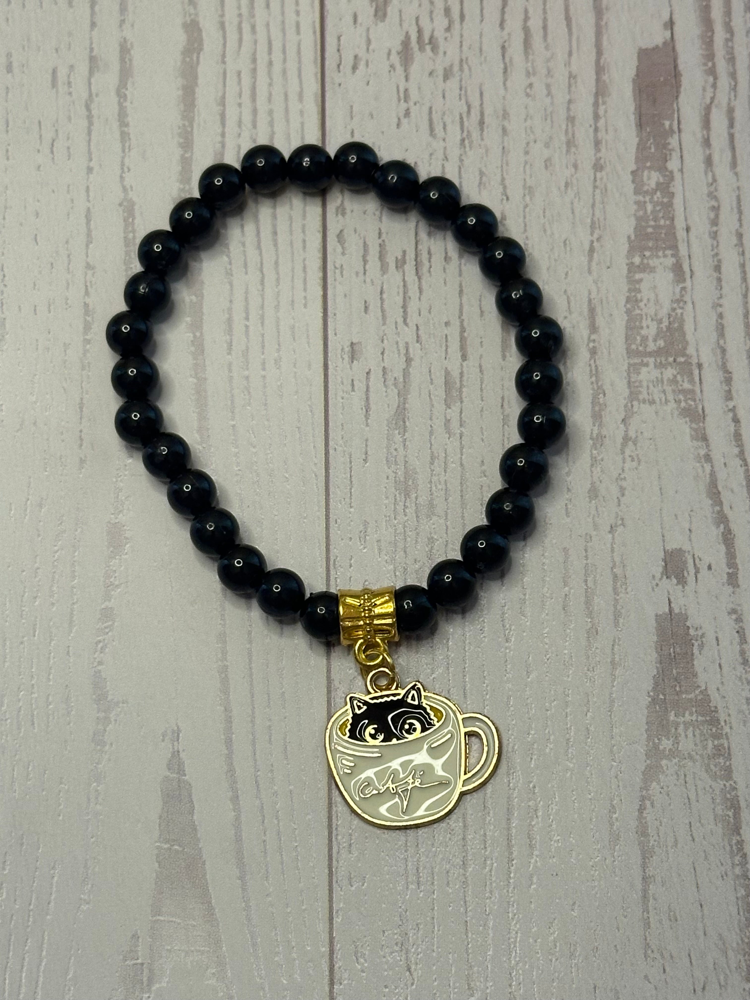 Cat Coffee Cup Bracelet