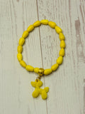 Yellow Balloon Animal Bracelet