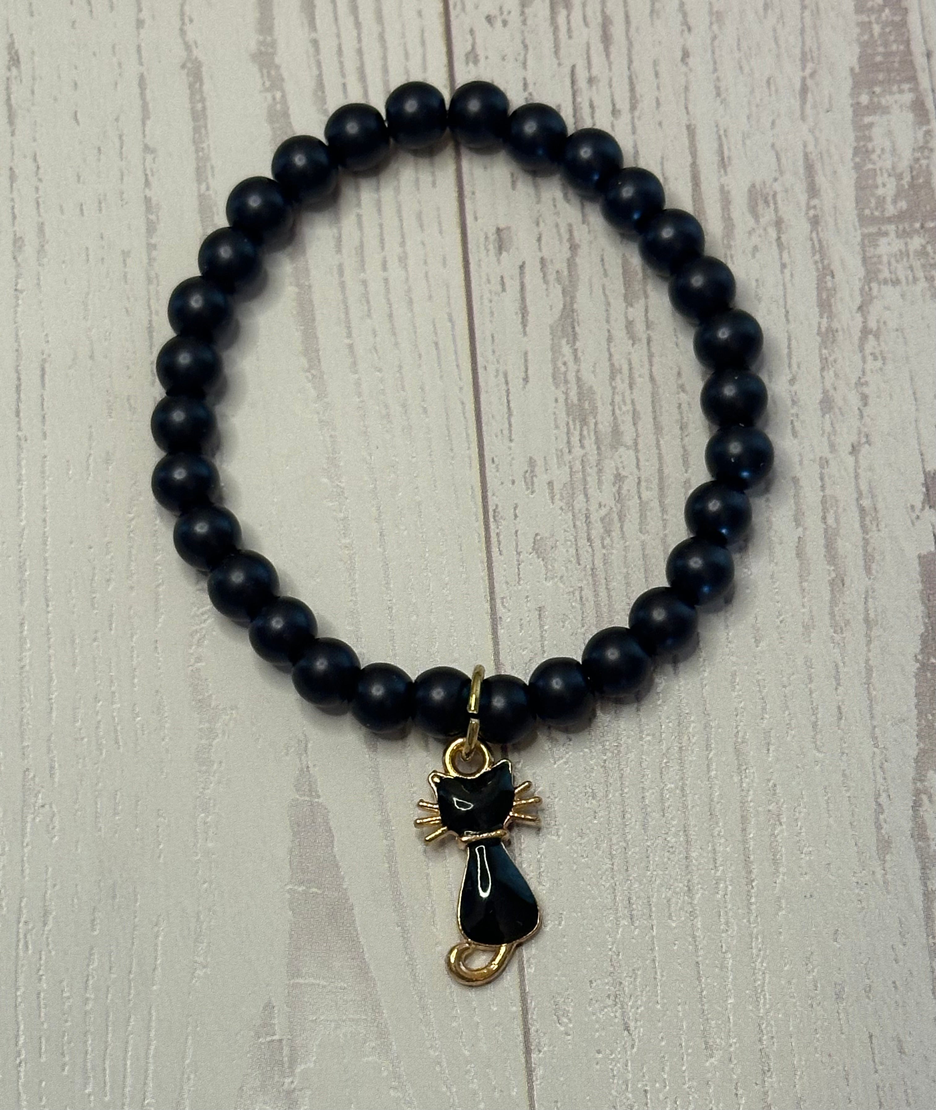 Gold Whiskered Cat Bracelet
