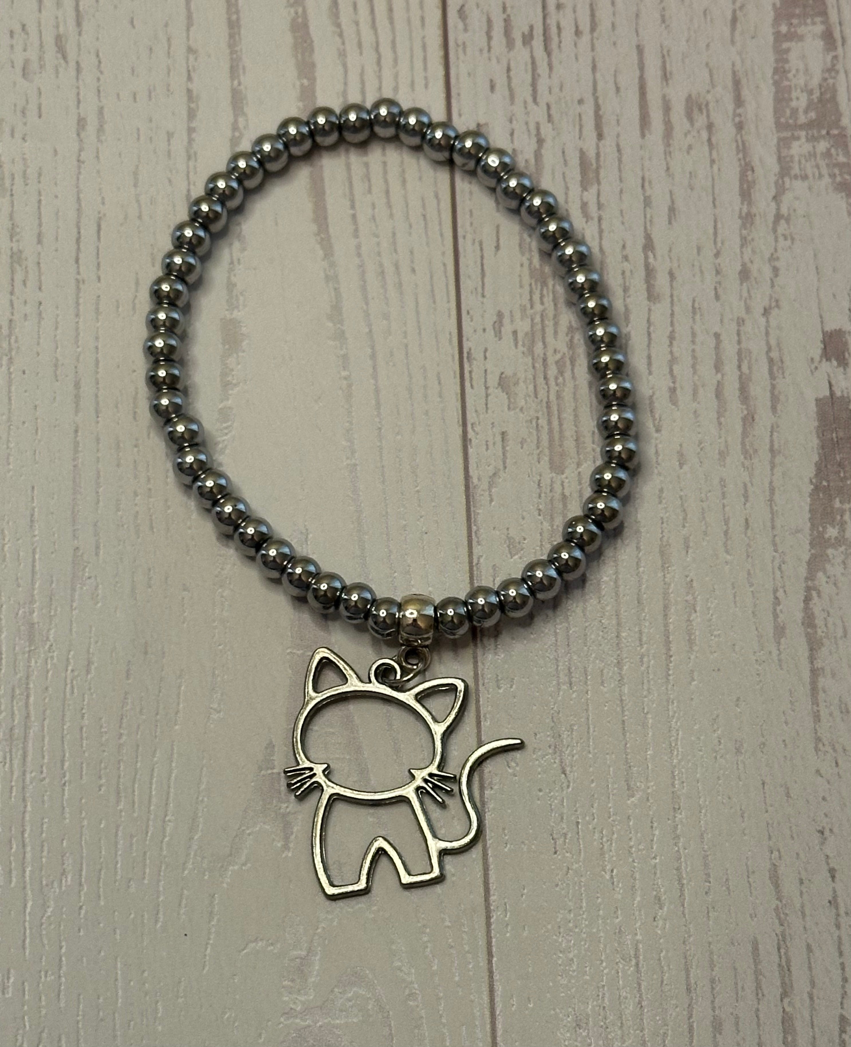 Stick Figure Cat Bracelet