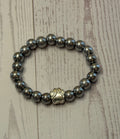 Gun Metal Paw Bracelet