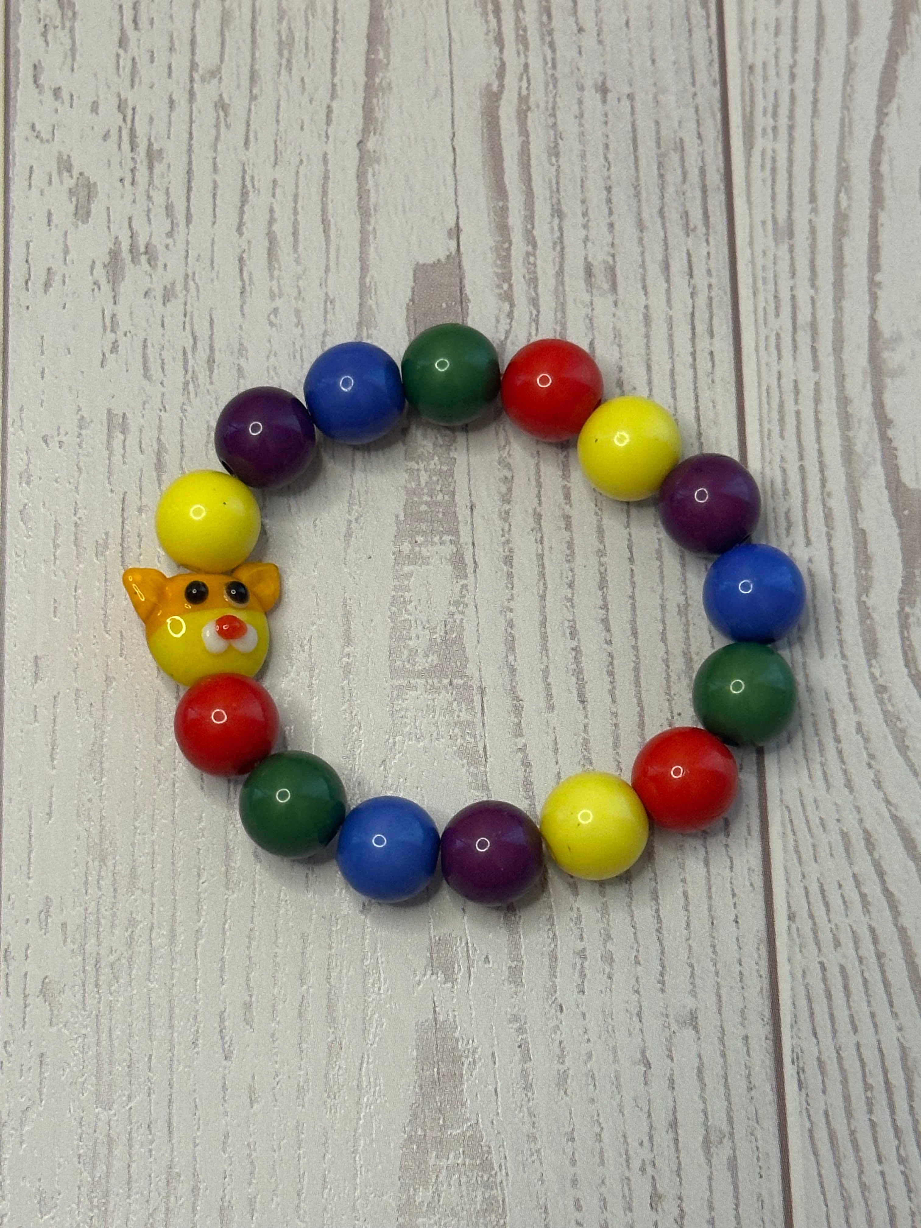 Kids Bright Cat Head Bracelet