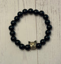 Silver Cat Head Bracelet