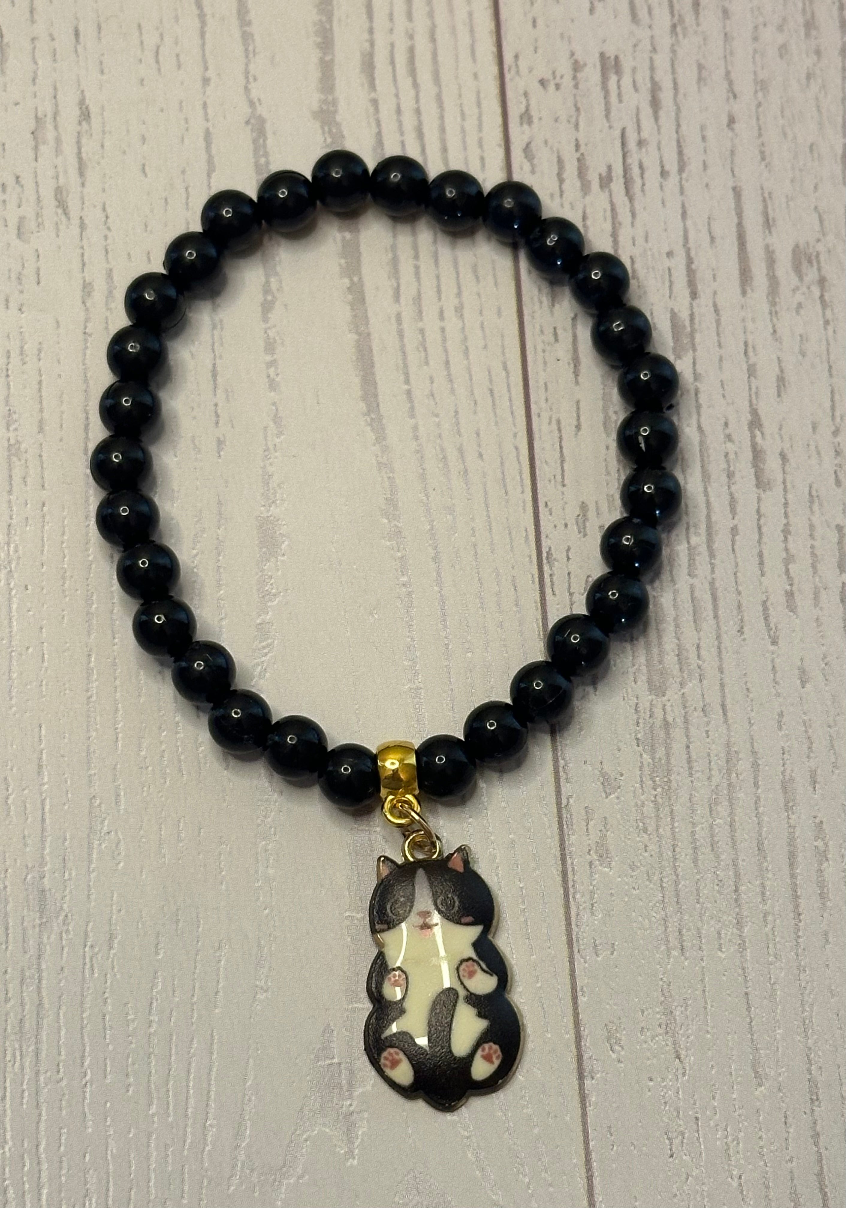 Black and White Cat Bracelet