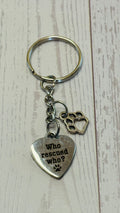 Who Rescued Who Keychain