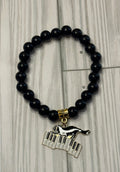 Black Piano Cat Bracelet