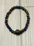 Metallic Rainbow Paw Bracelet