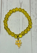 Yellow Cartoon Cat Bracelet