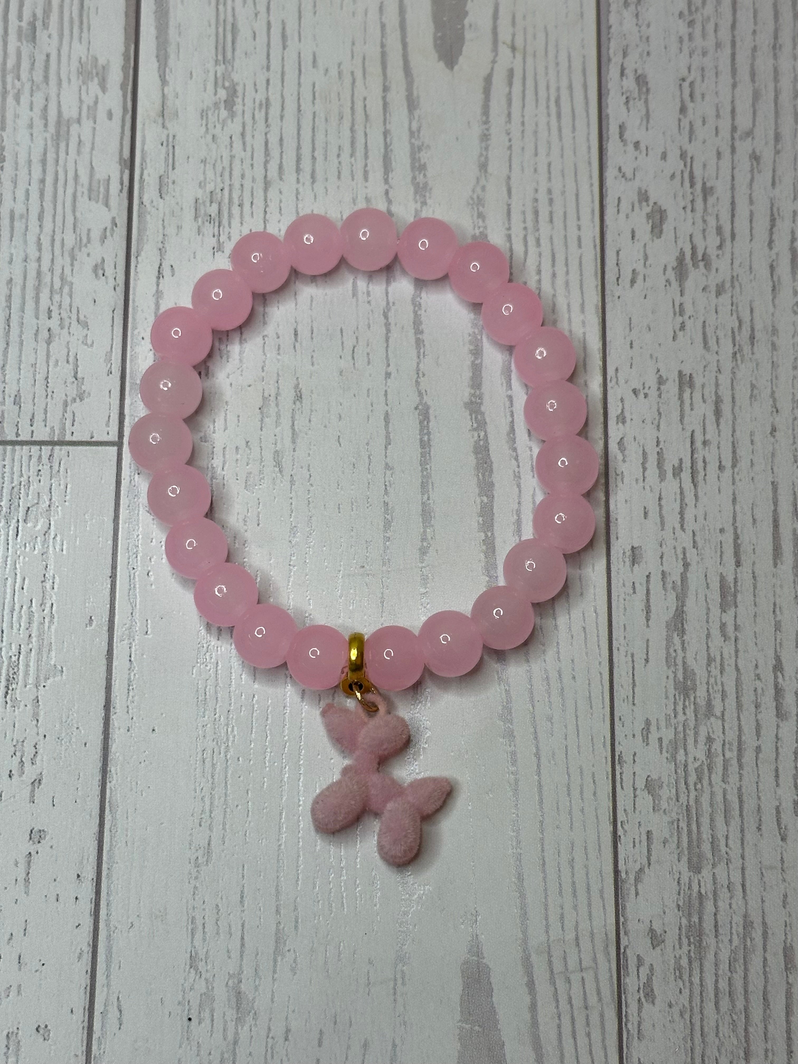 Pink Balloon Dog Bracelet