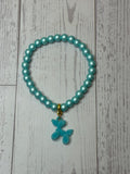 Turquoise Pearl Balloon Dog Bracelet