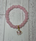 Pink Coffee Cup Cat Bracelet