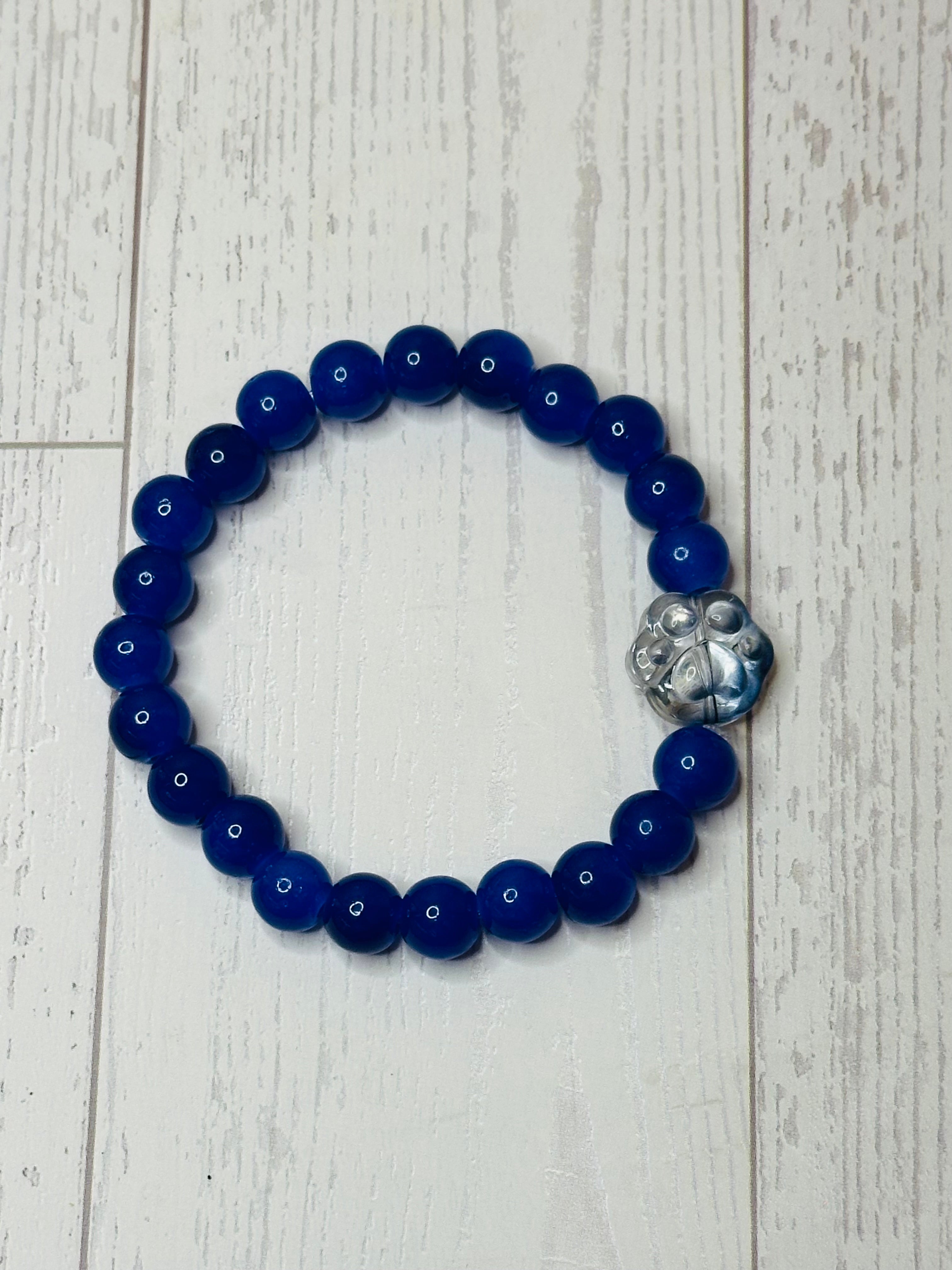 Blue Transparent Paw Bracelet
