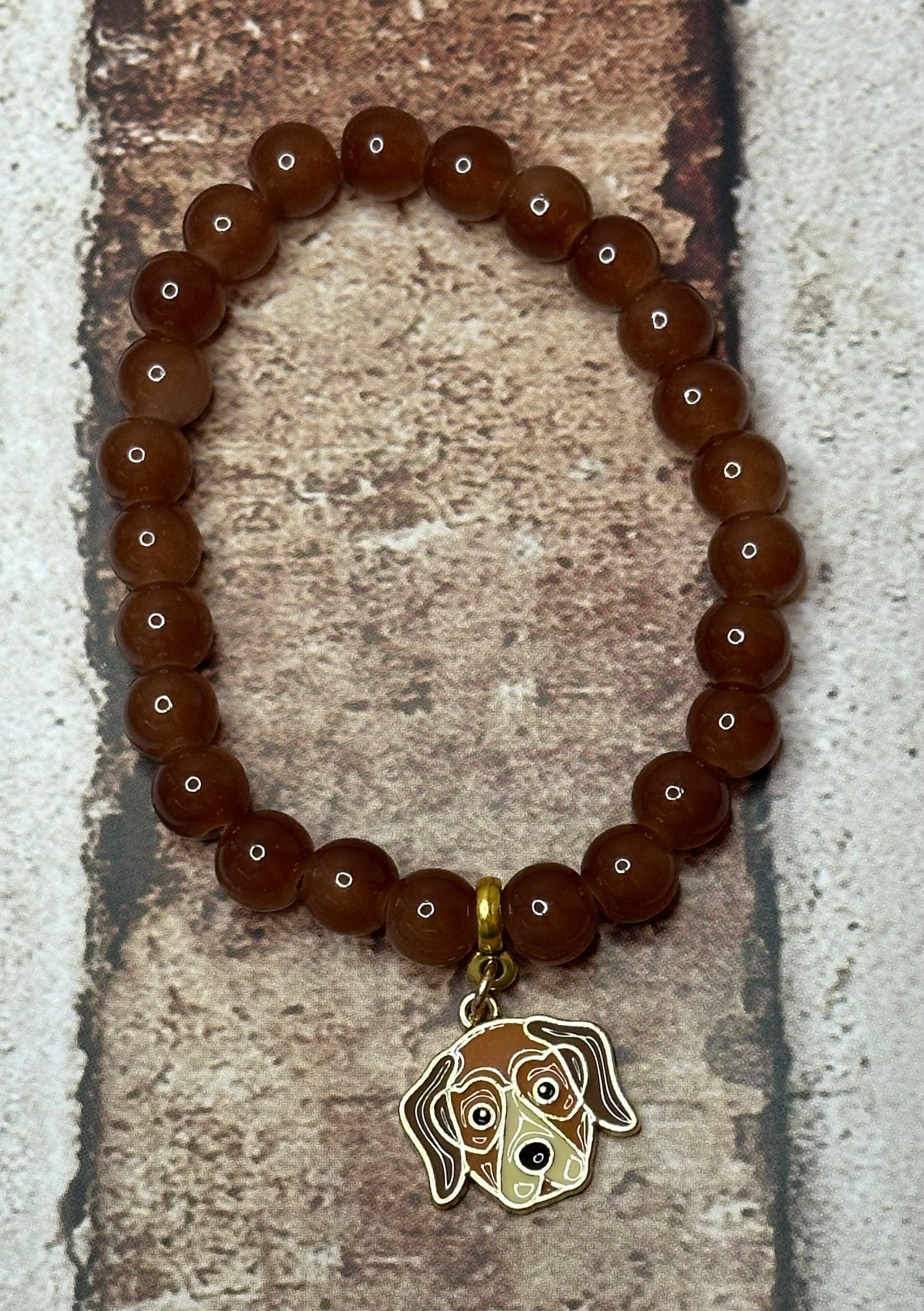 Brown Dog Head Bracelet