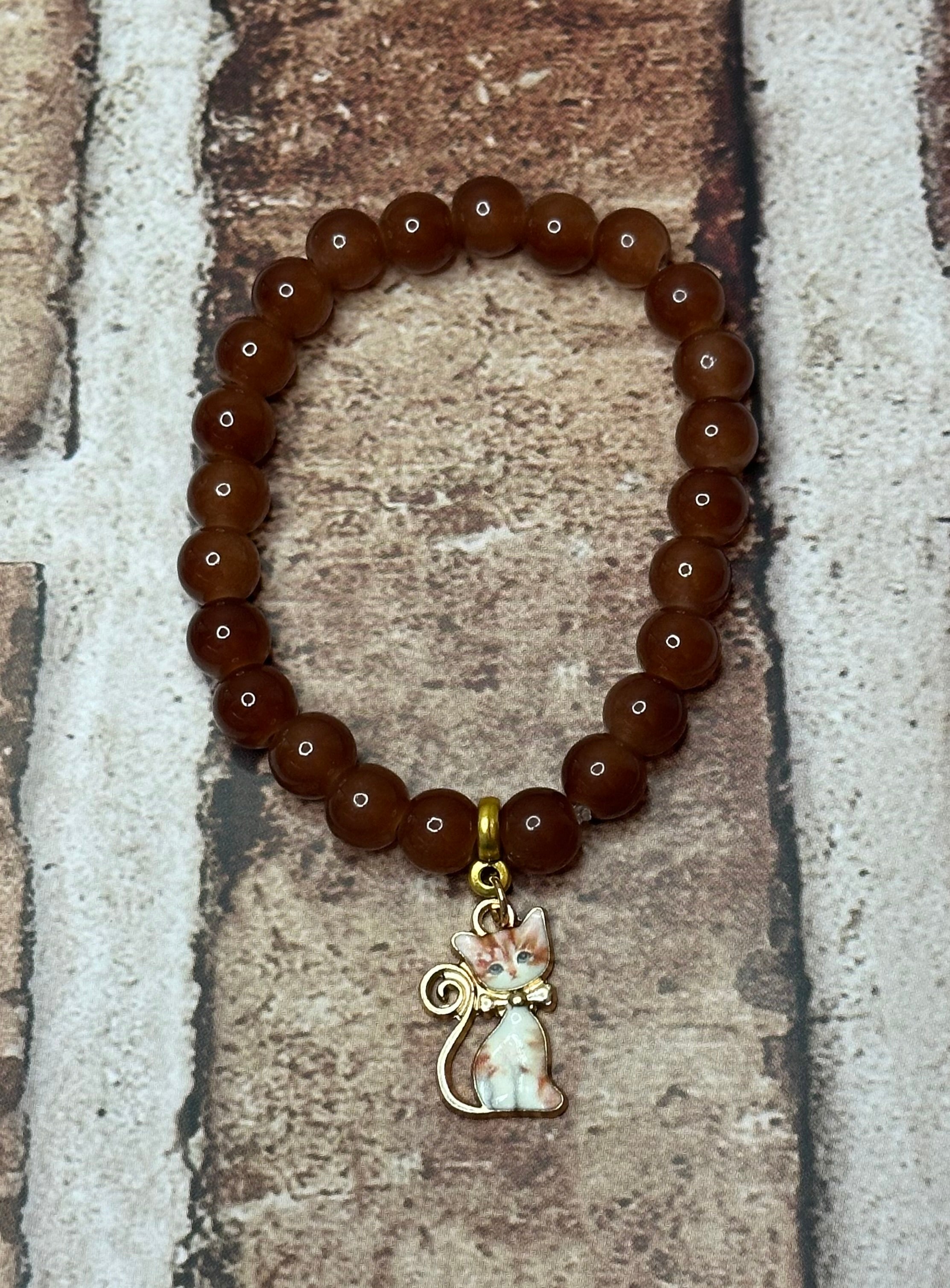 Brown Fancy Cat Bracelet