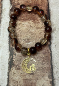 Golden Cat and Moon Bracelet